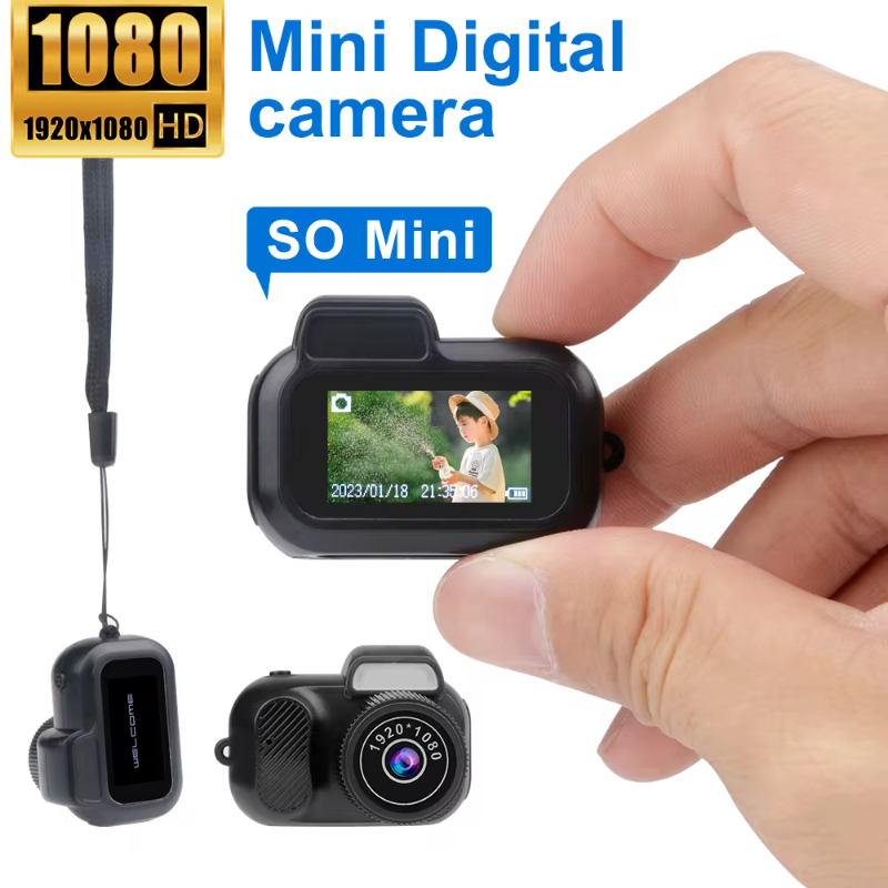 Kompakte 1080p HD Retro-Minikamera – Das perfekte Geschenk im Taschenformat für jeden Anlass!