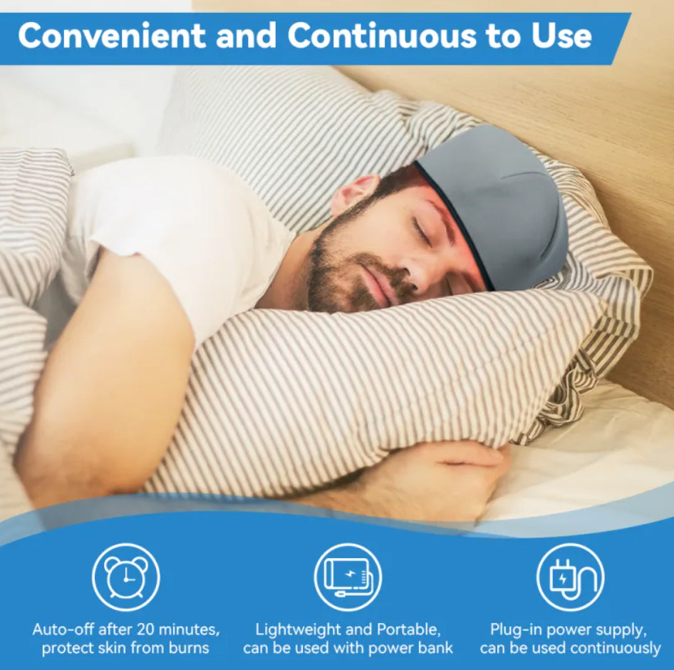 LED-Kopfhautmassagegerät mit Rotlichttherapie