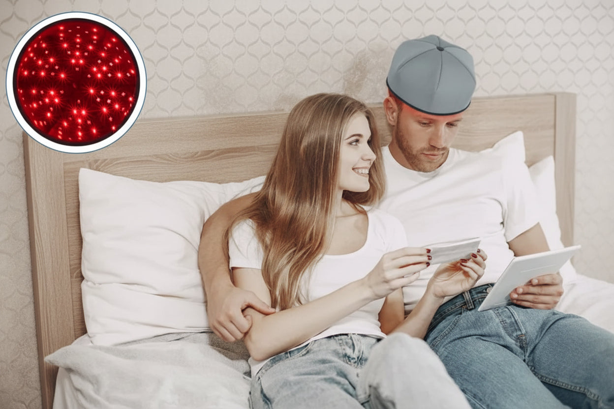 LED Scalp Massager with Red Light Therapy