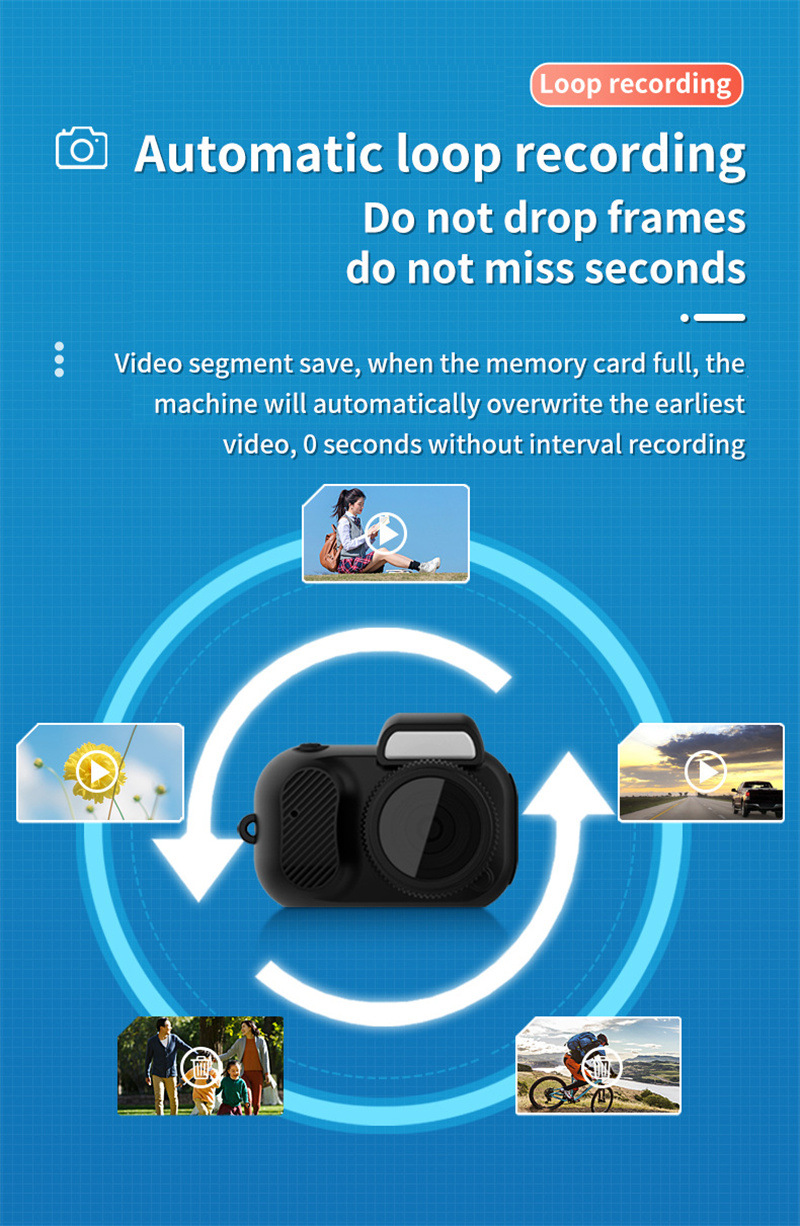 Kompakte 1080p HD Retro-Minikamera – Das perfekte Geschenk im Taschenformat für jeden Anlass!