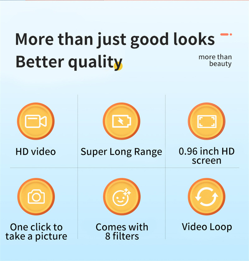 Kompakte 1080p HD Retro-Minikamera – Das perfekte Geschenk im Taschenformat für jeden Anlass!