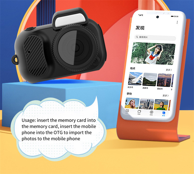 Kompakte 1080p HD Retro-Minikamera – Das perfekte Geschenk im Taschenformat für jeden Anlass!