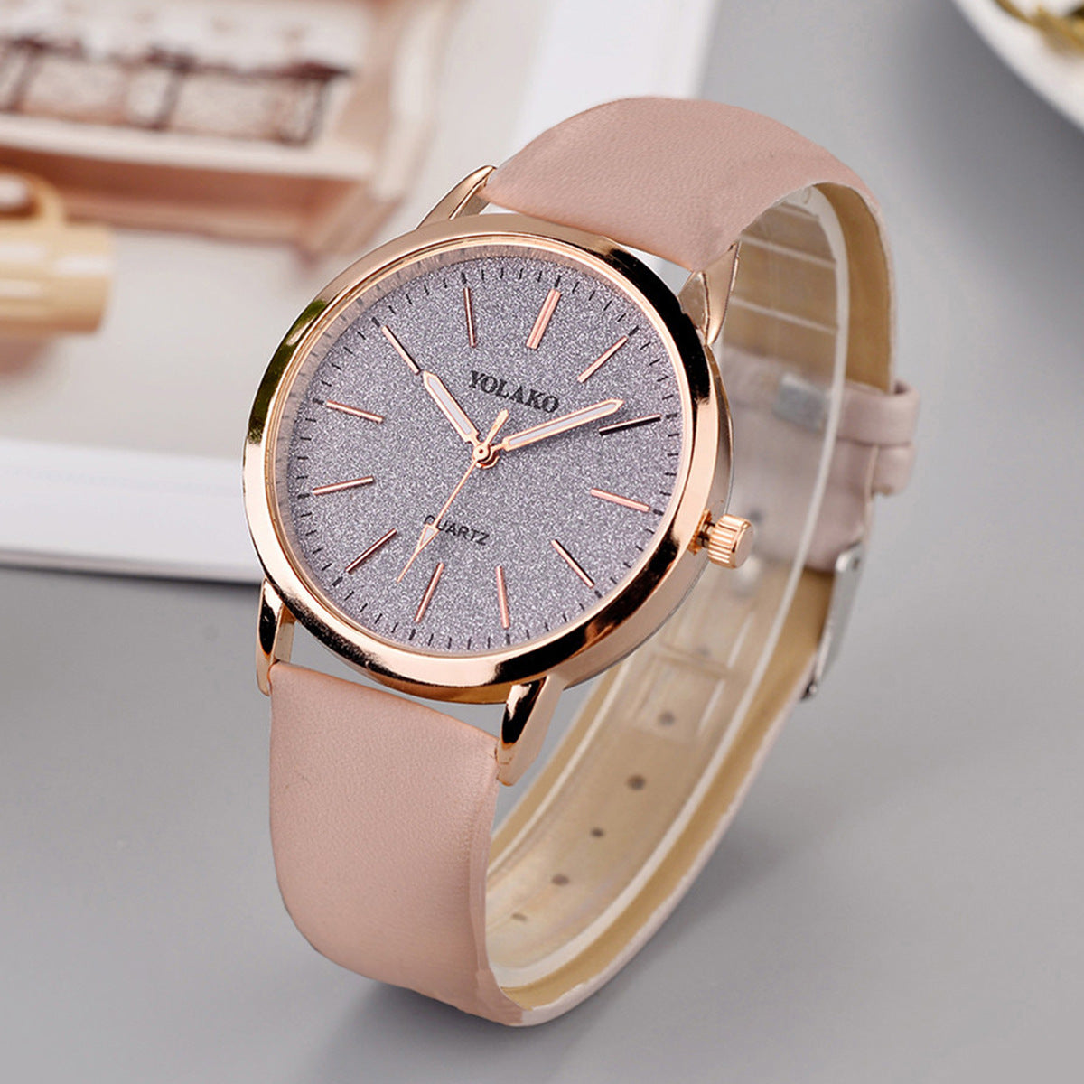 Bracelet Watch, Leather Band Watch, Glitter Watch